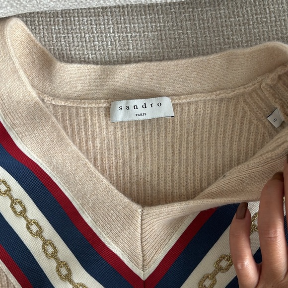 Gifts for Her 🎁 🇫🇷✨Sandro Size 0 Sweater - Picture 11 of 16
